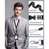 Teskyer Lanyards for ID Badges Set, ID Badge Holder with