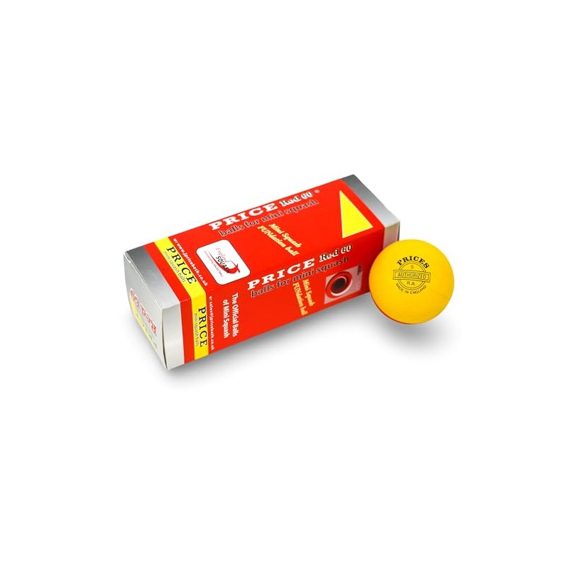 PRICE Mini Squash Fundation Balls(1 box of 3 balls)