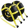 Tow Dolly Basket Straps with Flat Hook-2 Pack,Car Wheel Strap