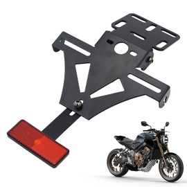 Adjustable Motorcycle Number Plate Holder, Universal Number Plate Holder, for Most Common Motorcycle Models (Without Light)