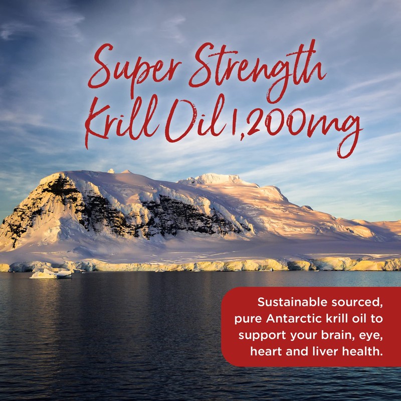 Healthspan Krill Oil 1,200mg | Super Strength | 60 Capsules