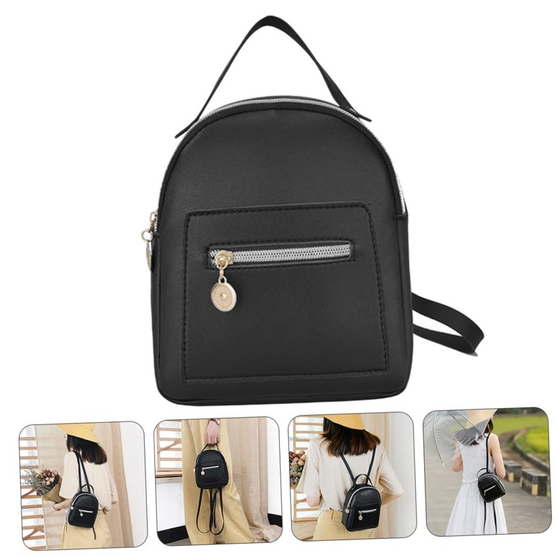 Ipetboom Girl's Casual Backpack Multi-pocket Design Comfortable Fashionable Pu Backpack