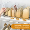 MIKESIER Purse Organizer for Closet - 2 Pack Clear Adjustable