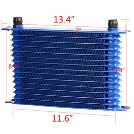 15 ROW AN10 Thermostat Adaptor Engine Transmission Oil Cooler Kit + Oil Filter Adapter Hose Kit