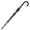 Umbrella Transparent Dome Automatic Flower Motif, transparent