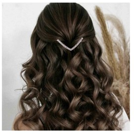 Cimenexe Bohème Kristall Pfeil Haarspange Strass Bar Haarspange Cz V Form Haarnadel Gold Strass Haarnadeln Clips Vintage Kopfbedeckung Dekorative Haarschmuck Schmuck Für Frauen Und Mädchen