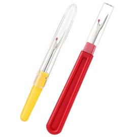 2pcs Unpicker Sewing Tool,Quick Stitch Unpicker Tool,Reusable Thread Unpicker Tool Stitch Picker,Sewing Accessories,for Quick Seams Pockets Sewing and Releasing Sewing Thread (Red,Yellow)
