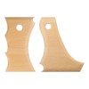 sourcing map 2pcs Pottery Ribs Trimming Tools Beech Pottery Profile
