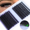 Geeneiya Lash Extension Kit Thick Cluster Lashes DIY Eyelash Extension