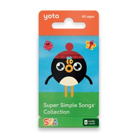 Colección de Canciones Super Simples de YOTO – 4 Tarjetas Musicales Infantiles para Uso con Reproductor y Mini Dispositivo de Audio Todo en Uno, Escucha Educativa sin Pantalla con Música Divertida
