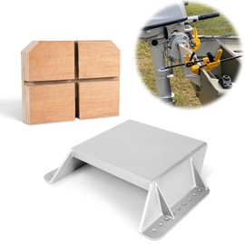 MJ-1-DP Mini Jack Plate with 4" Setback, Fits Outboard Motor Up to 35 HP, Cast Aluminum with Mounting Wood