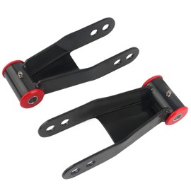 2" Rear Drop Lowering Shackle Suspension Kit Compatible with Ch~evy and G~m~c C1500 C2500 1988-1998, Silverado Sierra 1500 1988-2019, Replaces # 410520