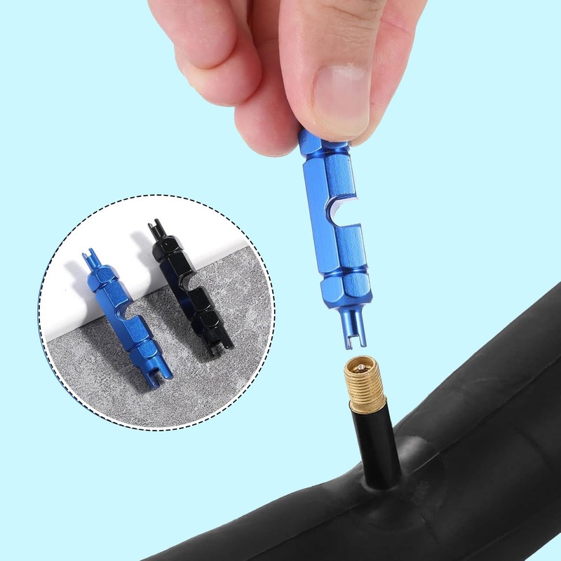 Ji liangli Set of 2 bicycle valve removal tools, aluminium