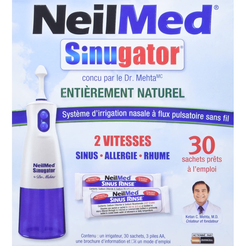 NeilMed Sinugator - Dual Speed Cordless Pulsating Nasal Wash 1