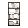 Furinno Furinno Cubicle Open Back Decorative Cube Storage Organizer, 8-Cube,