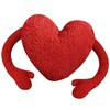 Red Heart Pillow Cartoon Plush Soft Comfortable Heart Shaped Pillow