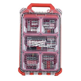 MilwaukeeTool 48-32-4082 Impact-Duty Alloy Steel Driver Bit Set with PACKOUT Case (100-Piece)