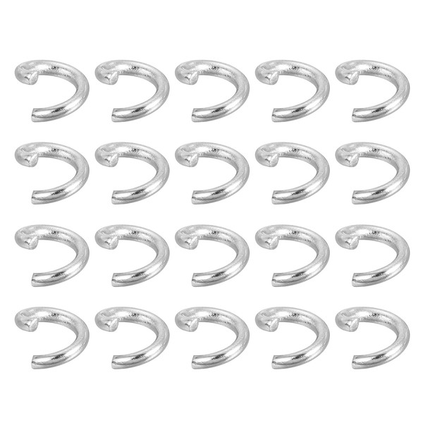 sourcing map 500Pcs Open Jump Rings, 5mm 316 Stainless Steel