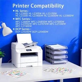 TN630 Black Toner Cartridge 2 Pack Replacement for TN-630 TN 630 Compatible with Brother HL-L2300D HL-L2380DW HL-L2320D DCP-L2540DW MFC-L2700DW MFC-L2685DW Printer