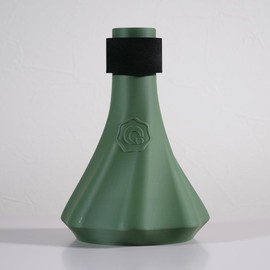 Trombone Mute, "QooMute" Practice Mute, Practice Mute, 2024 Release, Lightweight, For Home Practice, Qoo Mute, BRASS DESIGN (Olive Green)