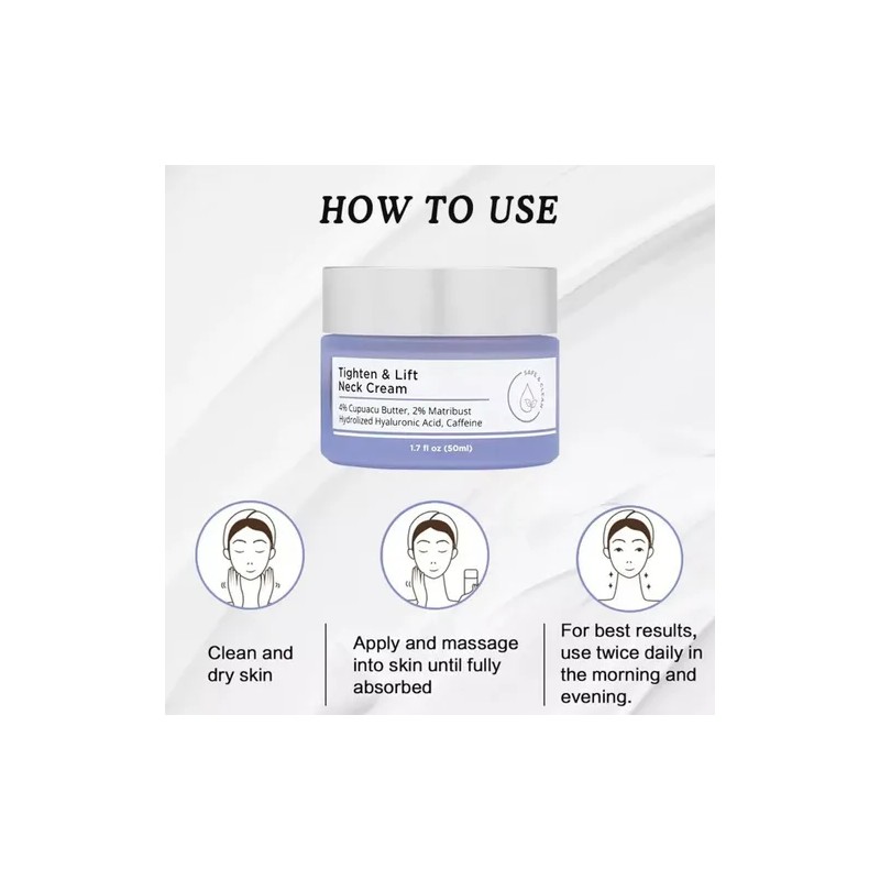Crema Reafirmante Para Cuello, Efecto Tensor Y Elevador,