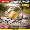 Dekton 2PC 40MM Titanium Plated Iron Padlock Set| Heavy-Duty Iron