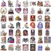 Skeleton Reading Stickers, 50PCS Cool Gothic Reading Sticker Set for