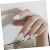 BIUDECO 24pcs White Ballerina Fake Nails French Tip Wear Nails
