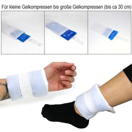 Com-four® Fleece Cover for Cold and Warm Multiple Gel Compress – Gel Cooling Pack Protective Case for Protecting Your Skin