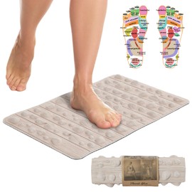 Foot Massager Mat | Relieve Foot Pain Plantar Fasciitis Heel Arch Pain & Stress - Travel Reflexology Mat