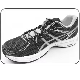 DALLAR Elastic No Tie Shoelaces in Various Colours, Round Shoelaces, Adjustable and Durable, Suitable for Boots, Shoes and Trainers, for Children and Adults, 02 - Black /, 02-Black/White