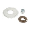 410 Sprocket Toothless Flywheel Kit with Silver Adapter Steel Light