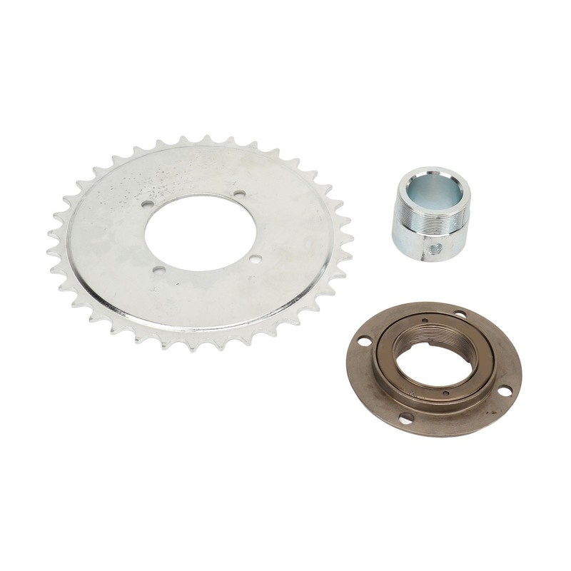 410 Sprocket Toothless Flywheel Kit with Silver Adapter Steel Light