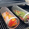 Barbecue Grilling Basket Stainless Steel Heat Resistant Rust Prevention BBQ