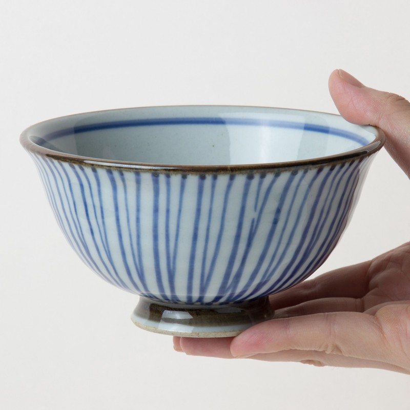 有田焼 千筋 軽々茶碗(大)