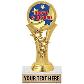 Crown Awards Above and Beyond Trophies, 5 1/2" Starbeam Recognition Trophy, Engraving Included