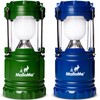 MalloMe Camping Lantern Green Blue 2 Pack Lanterns for Power