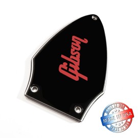 Wd Music/GaryG's New Black 3 Ply Truss Rod Cover for Gibson Flying V + Red Decal Made In USA