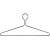 Chrome Metal Anti-Theft Closed Loop Suit Hanger in 17" Length