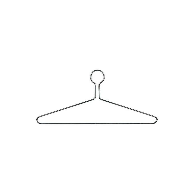 Chrome Metal Anti-Theft Closed Loop Suit Hanger in 17" Length
