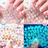 Nail sticker cute character rabbit luminous large capacity 30 sheets / 네일스티커 귀여운 캐릭터 토끼 야광 대용량 30장