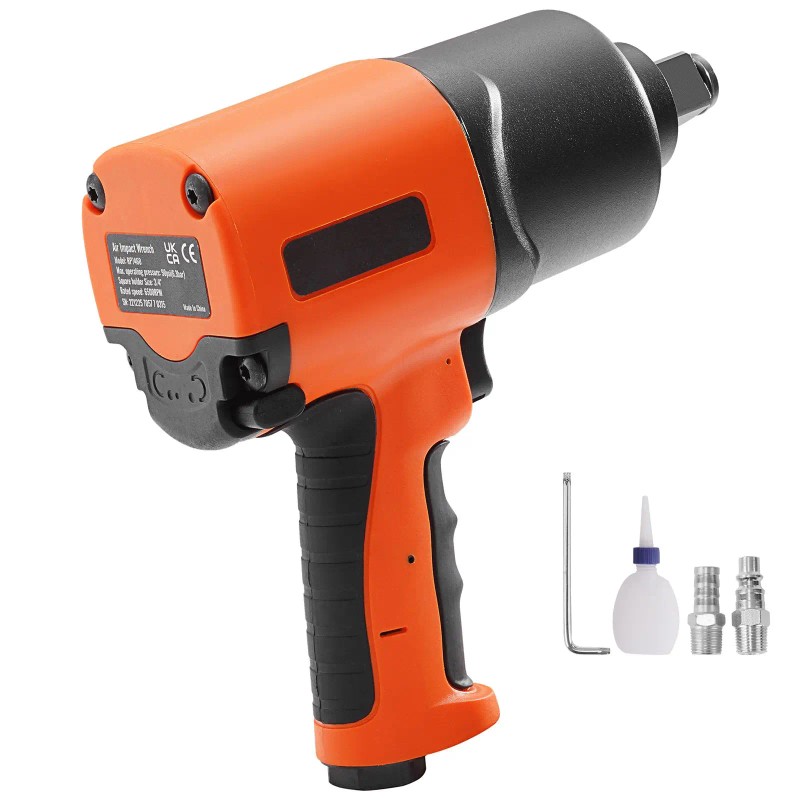3/4 Inch Drive Air Impact Wrench 1870ft Lbs Nut Busting