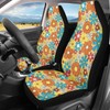 TOADDMOS Daisy Floral Blossoms Auto Seat Covers, 2 Packs Soft