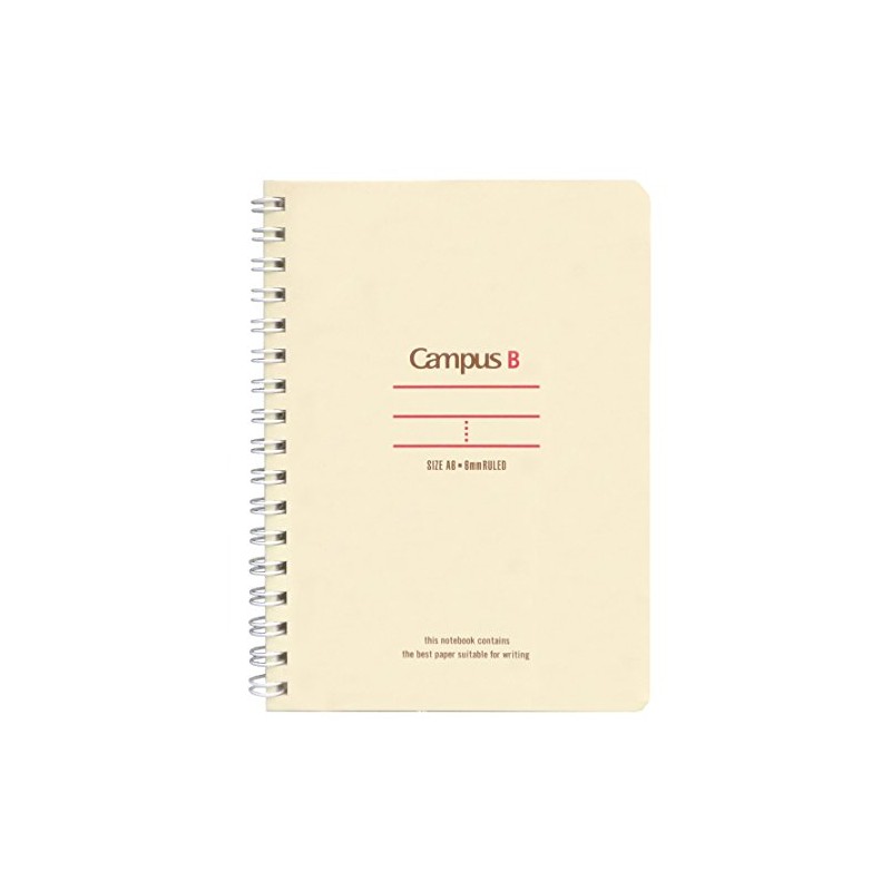Kokuyo T150B-R Campus Twin Ring Notebook, A6, Ruled, 50 Sheets,