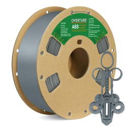 OVERTURE ABS Filament 1.75mm, ABS 1kg Spool (2.2lbs),3D Printer Filament,Dimensional Accuracy +/- 0.02 mm, Fit Most FDM Printer (Gray)