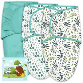 Cute Castle 3-Pack Baby Swaddle Sleep Sacks - Newborn Swaddle Sack - Ergonomic Baby Swaddles Blanket Warp for Boys and Girls - Baby Essentials (0-6 Months - Green)