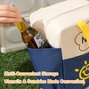 Insulated Lunch Bag with Foil Layer - Double Side Pockets,