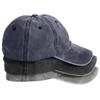 MEINICY 3 Pack Washed Plain Baseball Cap, Retro Adjustable Dad