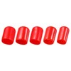 sourcing map 50pcs Round Rubber End Caps Protective Caps 11mm