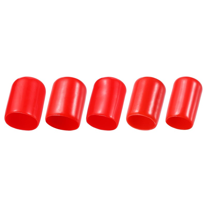 sourcing map 50pcs Round Rubber End Caps Protective Caps 11mm